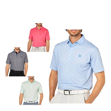 フットジョイ FootJoy　メンズ スプレーミストプリント 半袖 ポロシャツ FJ-S25-S22　2025年モデル 詳細1