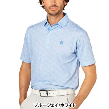 フットジョイ FootJoy　メンズ スプレーミストプリント 半袖 ポロシャツ FJ-S25-S22　2025年モデル 詳細2