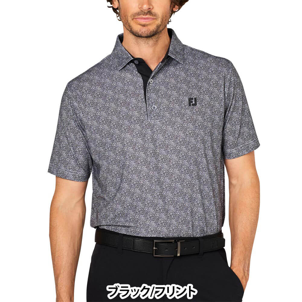 フットジョイ FootJoy　メンズ スプレーミストプリント 半袖 ポロシャツ FJ-S25-S22　2025年モデル 詳細8
