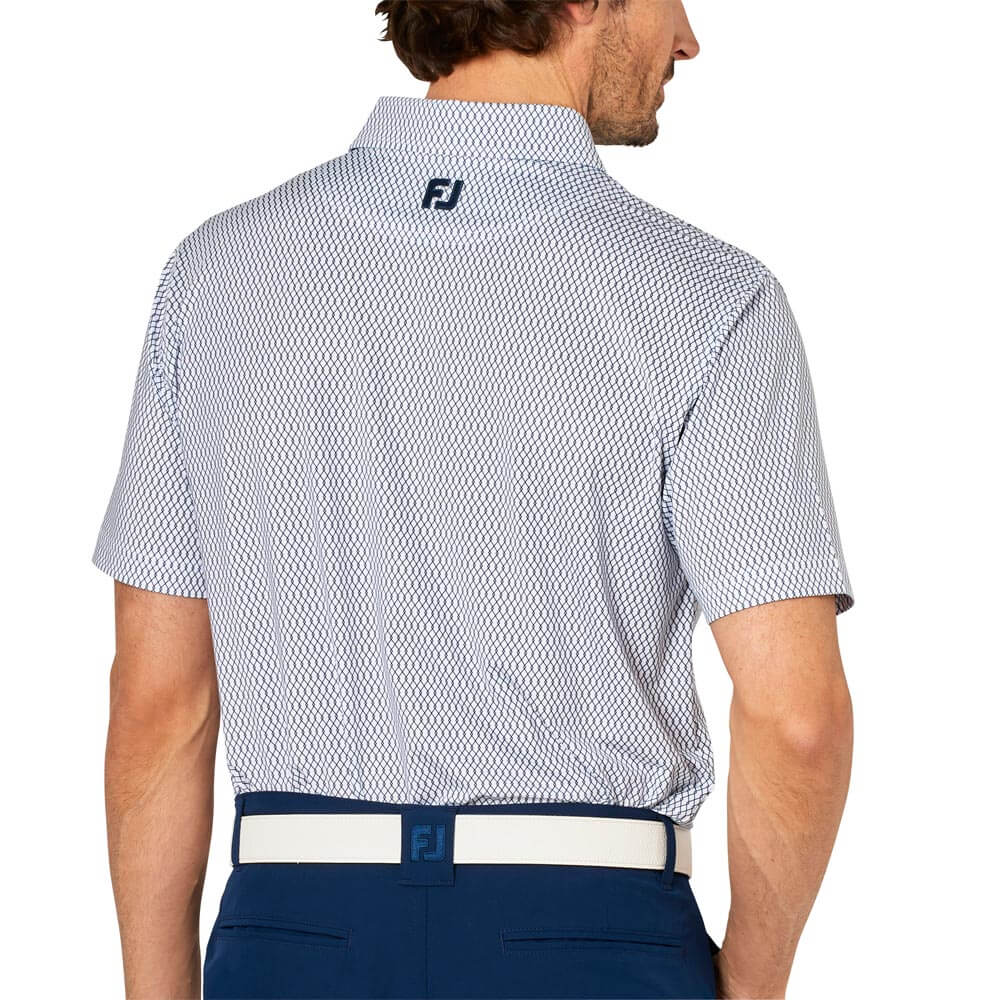 フットジョイ FootJoy　メンズ ダイヤ柄 ワイドカラー 半袖 ポロシャツ FJ-S25-S23　2025年モデル 詳細6