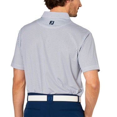 フットジョイ FootJoy　メンズ ダイヤ柄 ワイドカラー 半袖 ポロシャツ FJ-S25-S23　2025年モデル 詳細6