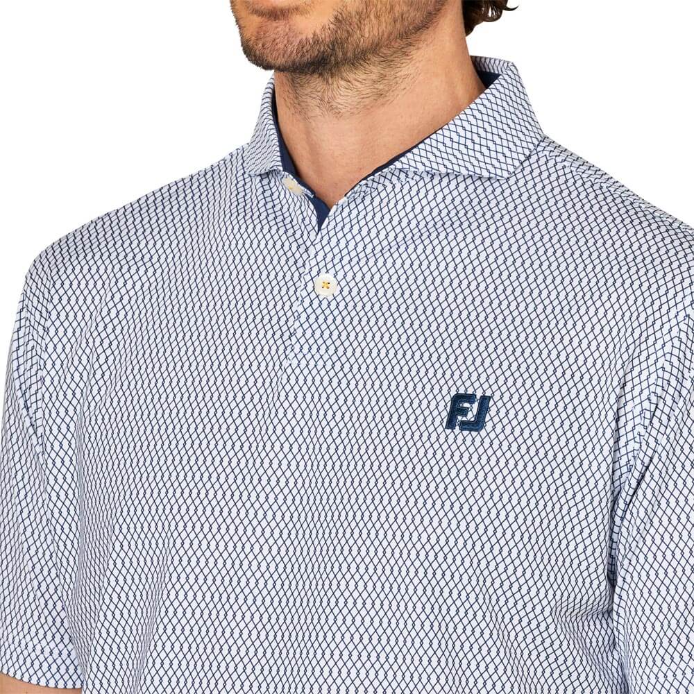 フットジョイ FootJoy　メンズ ダイヤ柄 ワイドカラー 半袖 ポロシャツ FJ-S25-S23　2025年モデル 詳細7