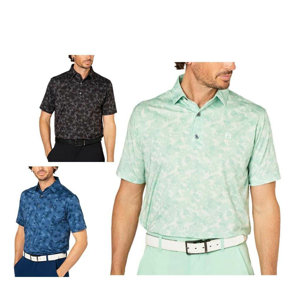 フットジョイ FootJoy　メンズ ポップカモプリント 半袖 ポロシャツ FJ-S25-S24　2025年モデル 詳細1