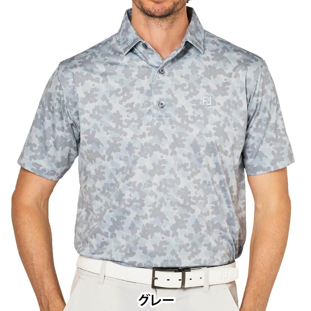 フットジョイ FootJoy　メンズ ポップカモプリント 半袖 ポロシャツ FJ-S25-S24　2025年モデル 詳細11