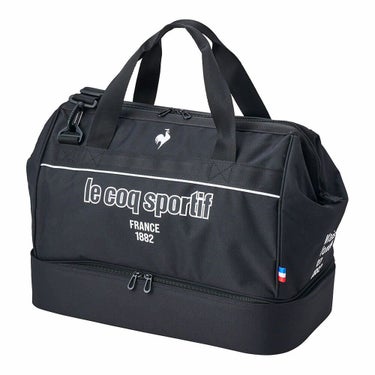 ルコック Le coq sportif　メンズ シューズ収納付き 二層式 ボストンバッグ LG5SBB00M BK ブラック　2025年モデル ブラック