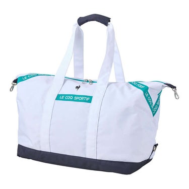 ルコック Le coq sportif　レディース シューズ収納付き 二層式 ベーシック ボストンバッグ LG5SBB01L WH ホワイト　2025年モデル ホワイト