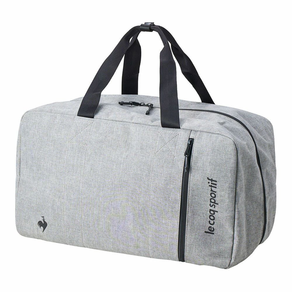 ルコック Le coq sportif　メンズ シューズ袋付き 二層式 ボストンバック LG5SBB01M GY グレー　2025年モデル グレー