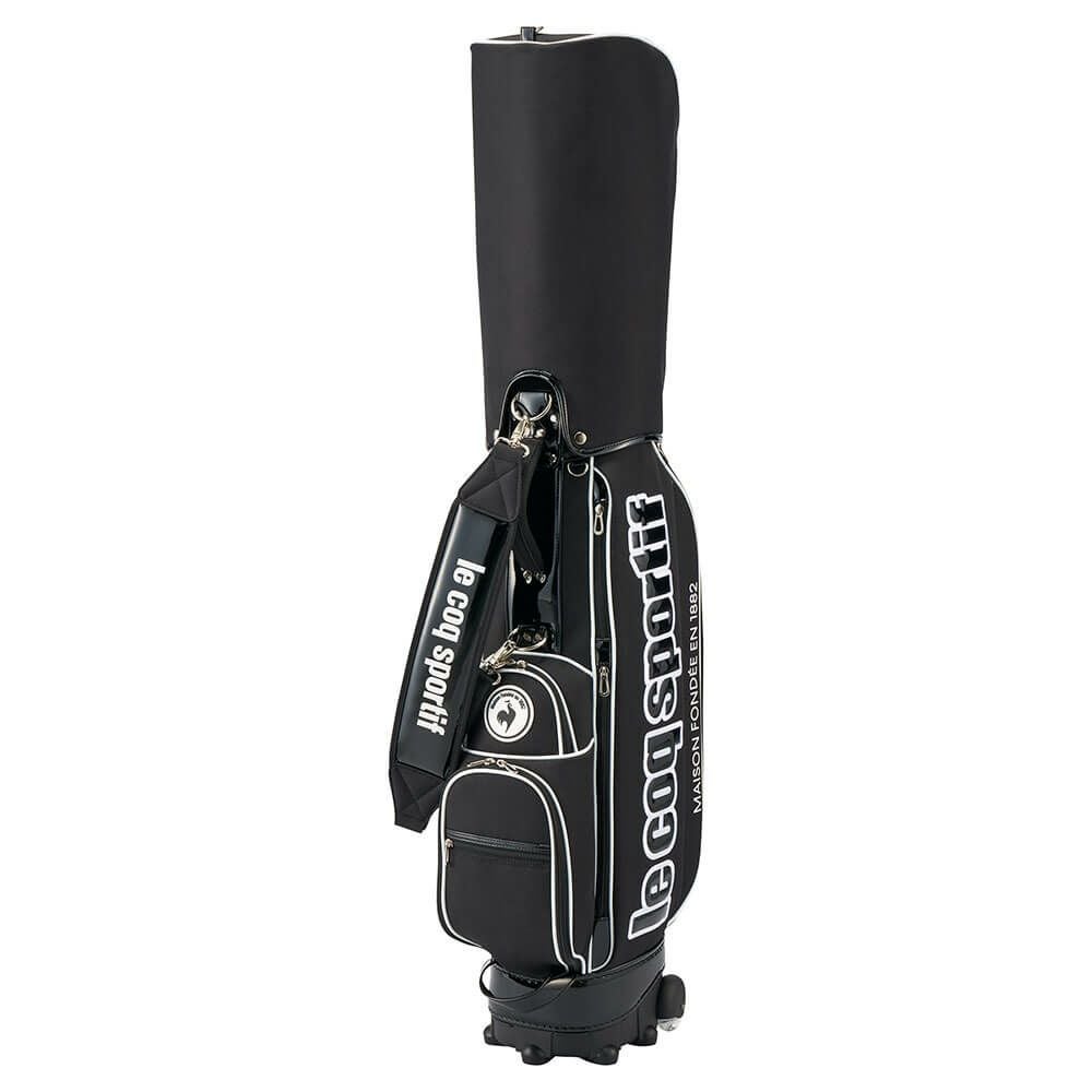 ルコック Le coq sportif　キャスター付き キャディバッグ LG5SCB00U BK ブラック　2025年モデル ブラック