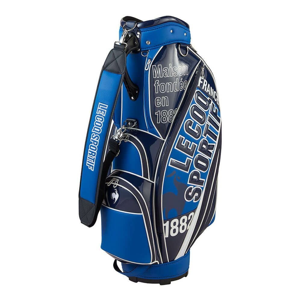 ルコック Le coq sportif　メンズ グラフィックデザイン キャディバッグ LG5SCB02M BL ブルー　2025年モデル ブルー