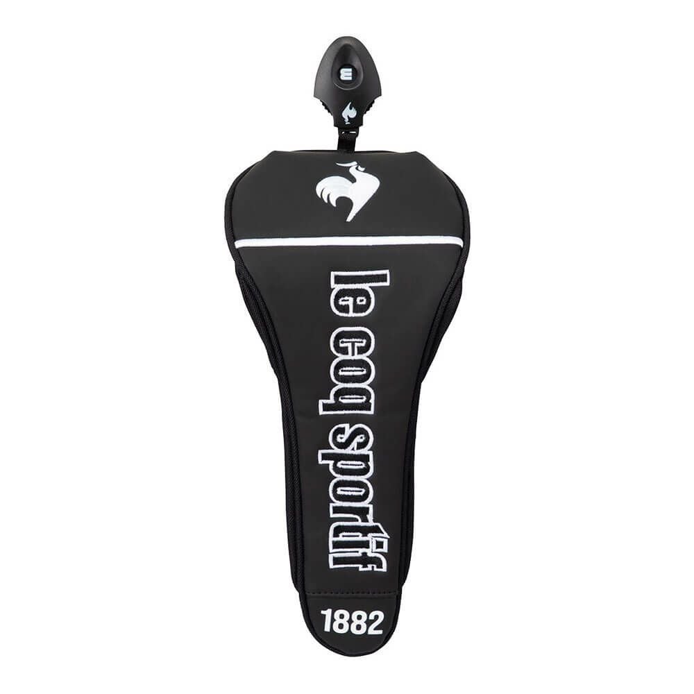 ルコック Le coq sportif　メンズ フェアウェイウッド用 ヘッドカバー マグネットタイプ LG5SHC30M BK ブラック　2025年モデル ブラック