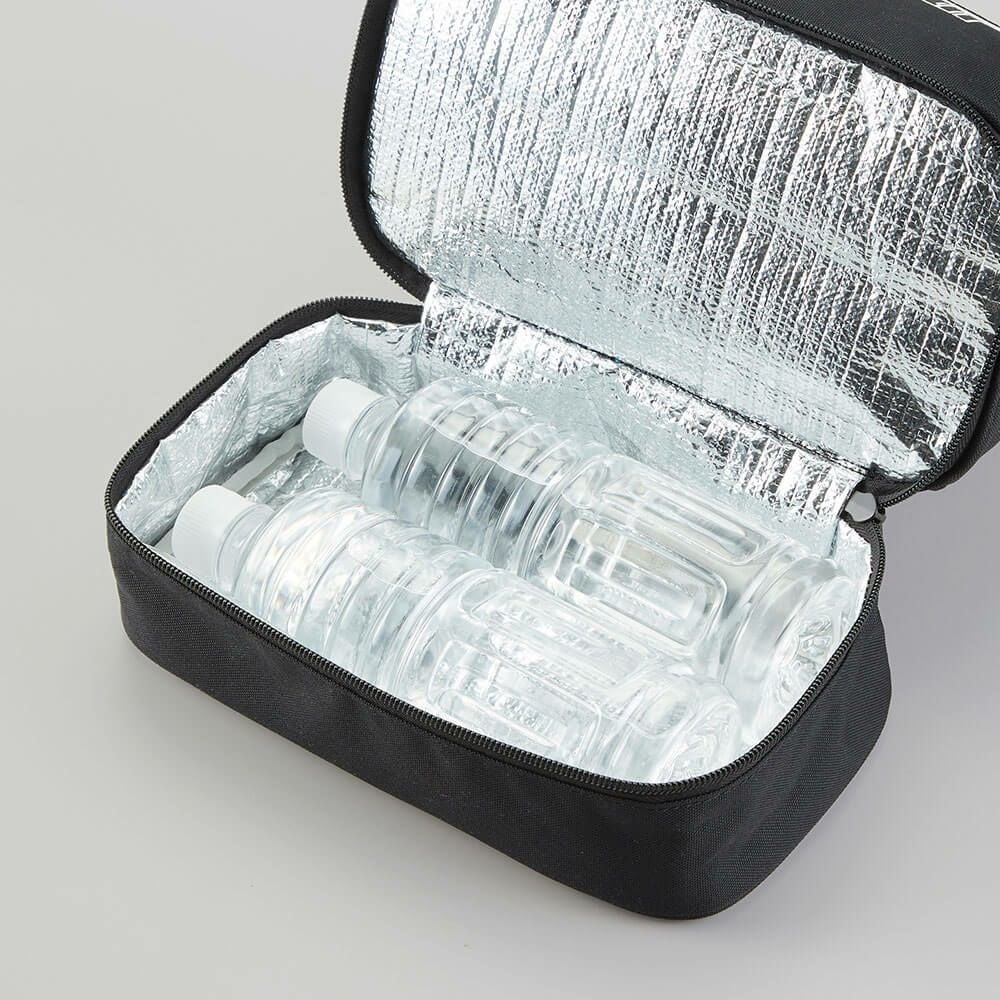 ルコック Le coq sportif　メンズ 保冷機能付き 二層式 カートポーチ LG5STT40M BK ブラック　2025年モデル ブラック