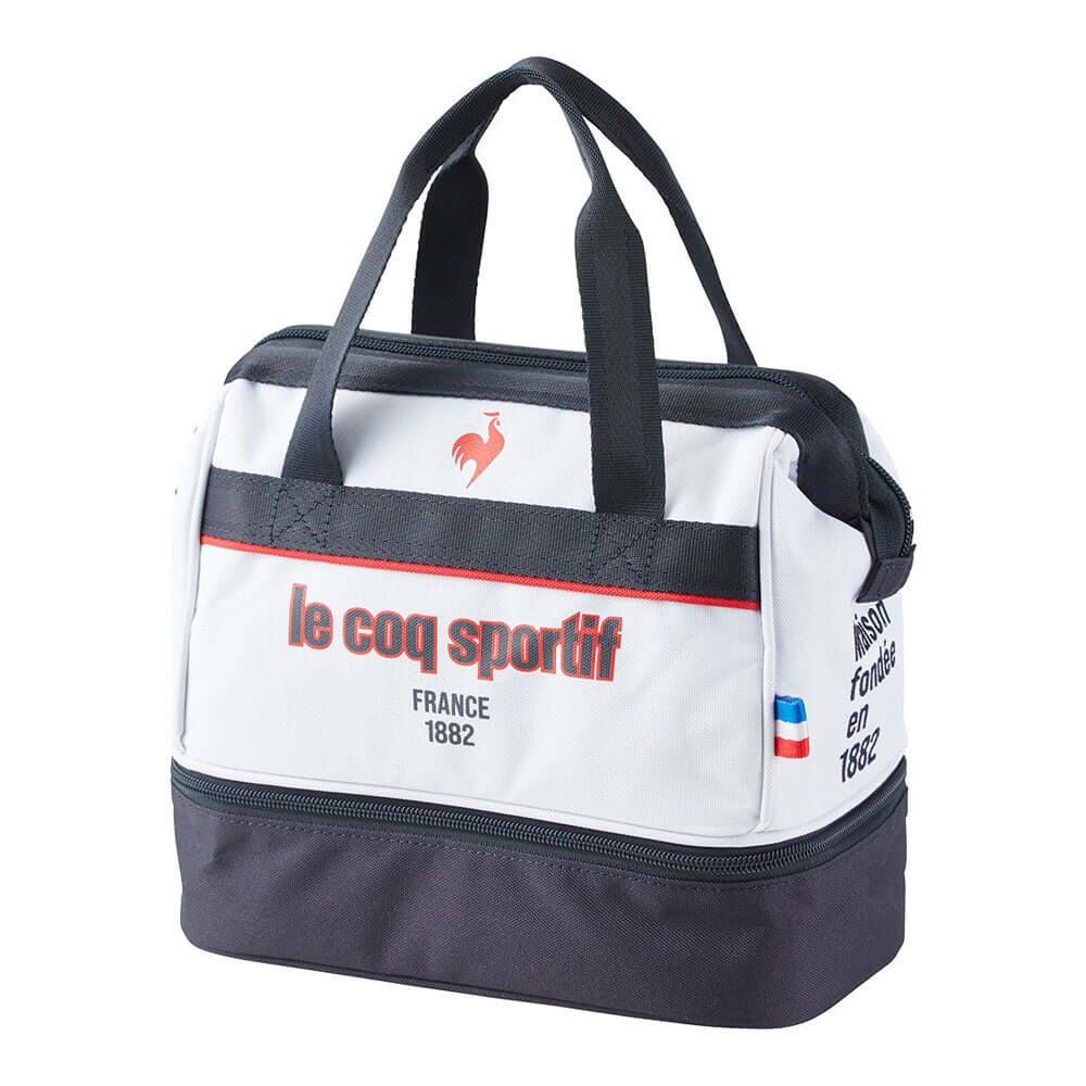 ルコック Le coq sportif　メンズ 保冷機能付き 二層式 カートポーチ LG5STT40M WH ホワイト　2025年モデル ホワイト