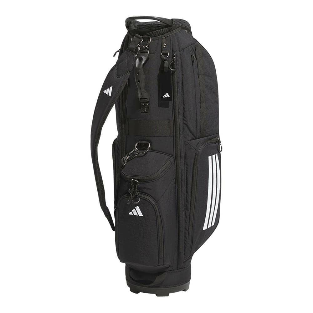 アディダス adidas メンズ スリーストライプス コーデュラ キャディバッグ KVH34 JE7152 ブラック 2025年モデル