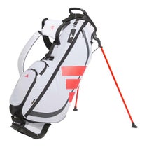 アディダス adidas　メンズ アディゼロ 軽量 コンパクト スタンドキャディバッグ KVH36 JE7154 ホワイト/ルシッドレッド　2025年モデル
