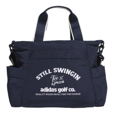 アディダス adidas　レディース 保冷ポケット付き グラフィック ラウンドバッグ KTI99 JF4641 カレッジネイビー　2025年モデル カレッジネイビー