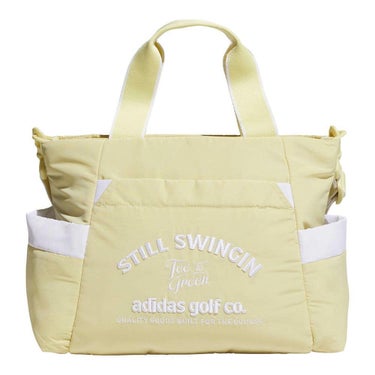 アディダス adidas　レディース 保冷ポケット付き グラフィック ラウンドバッグ KTI99 JG3916 パウダーイエロー　2025年モデル パウダーイエロー