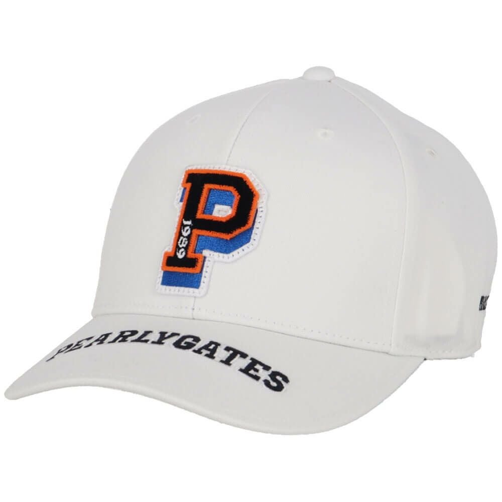 パーリーゲイツ PEARLY GATES リサイクルツイル BASIC キャップ 053-5187201 030 ホワイト 2025年モデル