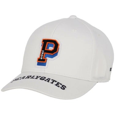 パーリーゲイツ PEARLY GATES　リサイクルツイル BASIC キャップ 053-5187201 030 ホワイト　2025年モデル