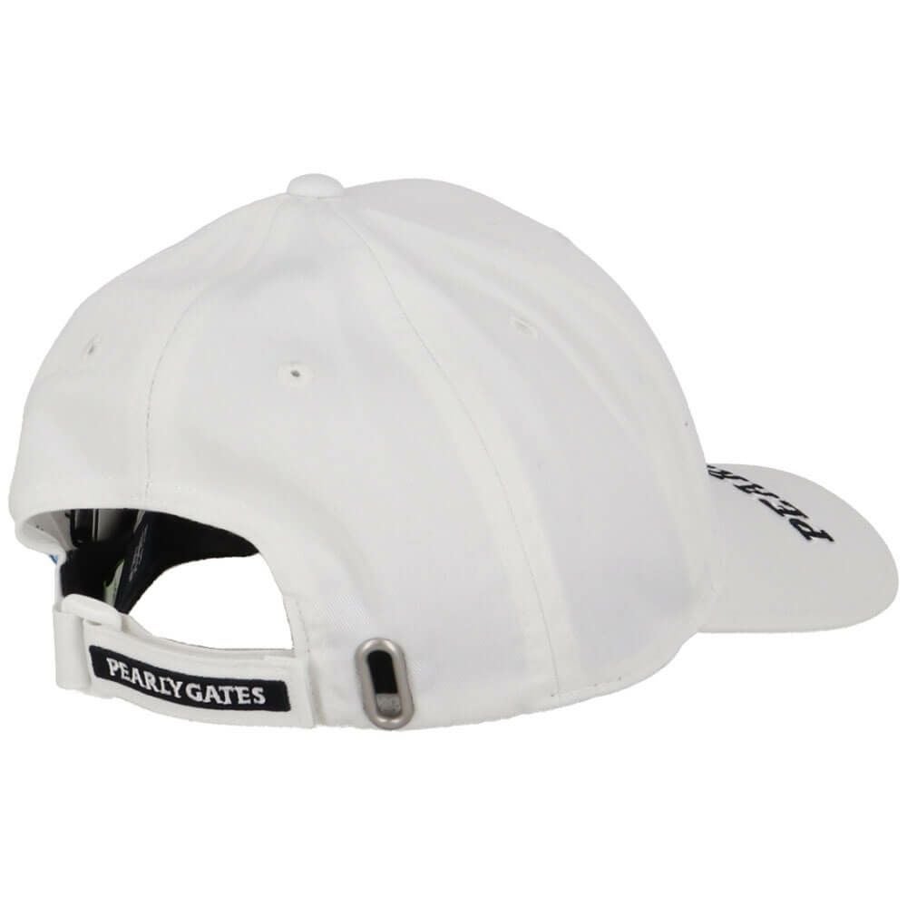 パーリーゲイツ PEARLY GATES　リサイクルツイル BASIC キャップ 053-5187201 030 ホワイト　2025年モデル 詳細2