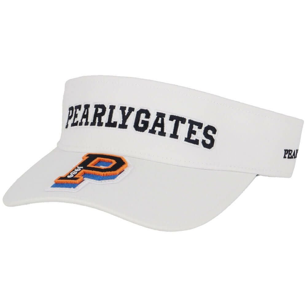 パーリーゲイツ PEARLY GATES リサイクルツイル BASIC バイザー 053-5187202 030 ホワイト 2025年モデル