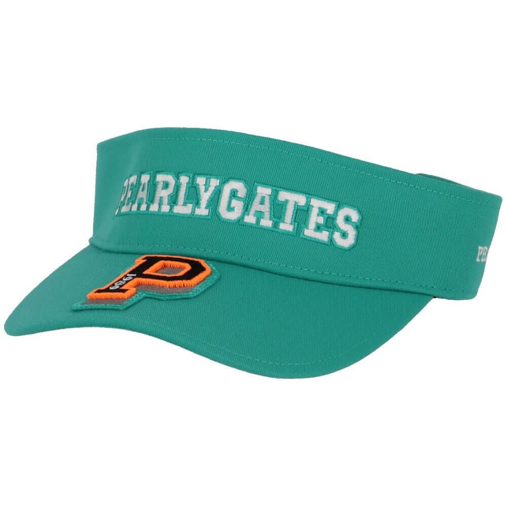 パーリーゲイツ PEARLY GATES リサイクルツイル BASIC バイザー 053-5187202 140 ミントグリーン 2025年モデル