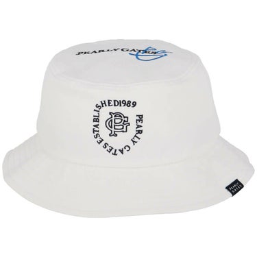 パーリーゲイツ PEARLY GATES　ポリエステルツイル BASIC ハット 053-5187203 030 ホワイト　2025年モデル