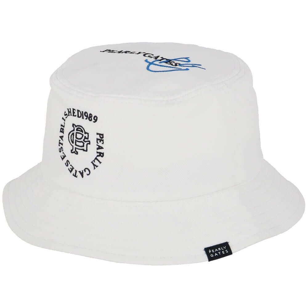パーリーゲイツ PEARLY GATES　ポリエステルツイル BASIC ハット 053-5187203 030 ホワイト　2025年モデル 詳細2