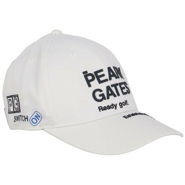 パーリーゲイツ PEARLY GATES　SWITCH ON リサイクル ツイル キャップ 053-5187301 030 ホワイト　2025年モデル 詳細2