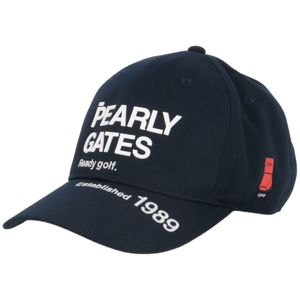 パーリーゲイツ PEARLY GATES　SWITCH ON リサイクル ツイル キャップ 053-5187301 120 ネイビー　2025年モデル