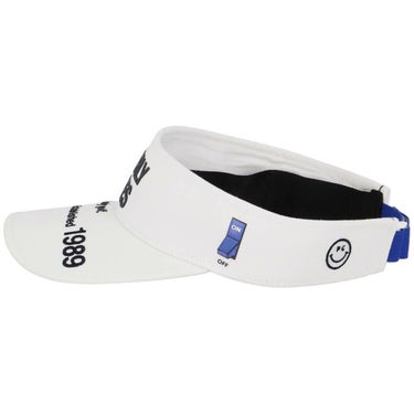 パーリーゲイツ PEARLY GATES　SWITCH ON リサイクル ツイル バイザー 053-5187302 030 ホワイト　2025年モデル 詳細3