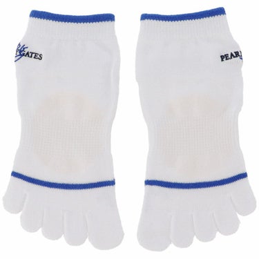 パーリーゲイツ PEARLY GATES　レディース 5本指 ショートソックス 053-5186204 030 ホワイト　2025年モデル