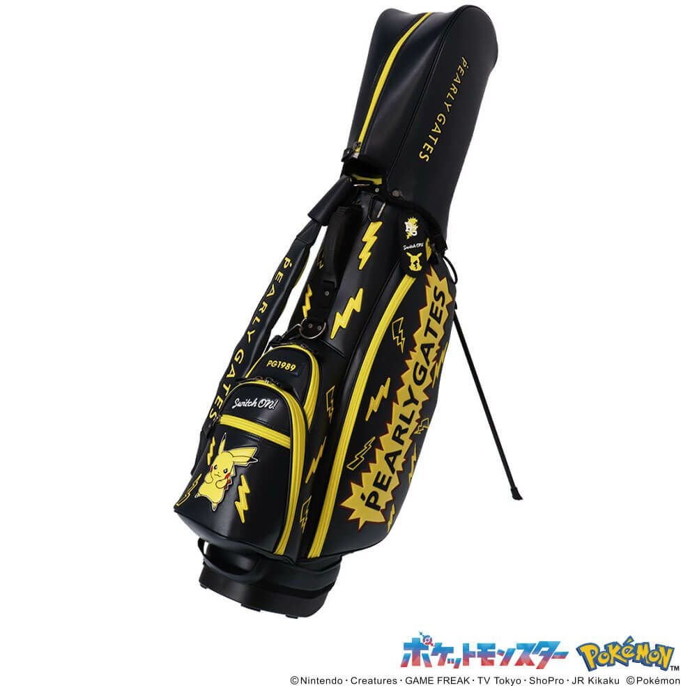 パーリーゲイツ PEARLY GATES　ポケモン ピカチュウ スタンド式 キャディバッグ 053-5180330 120 ネイビー　2025年モデル 詳細3