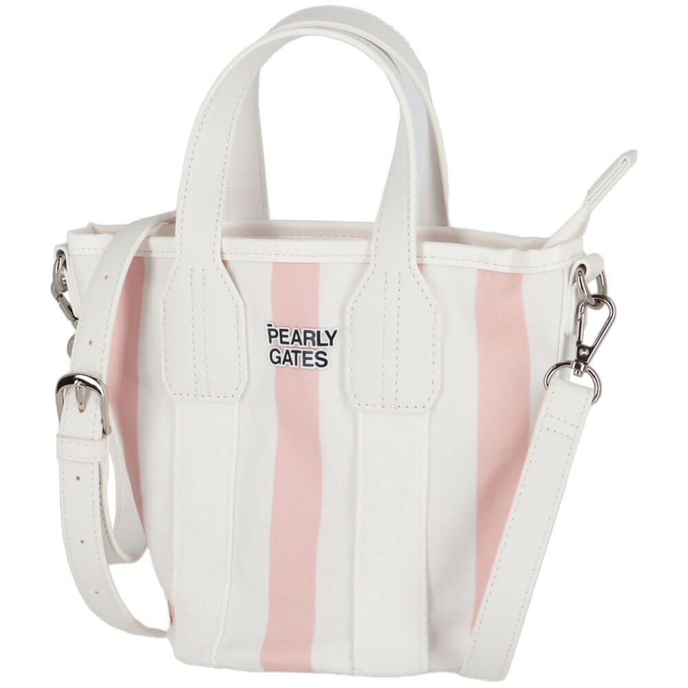 パーリーゲイツ PEARLY GATES　ストライプ カートバッグ 053-5181301 091 ピンク　2025年モデル 詳細2