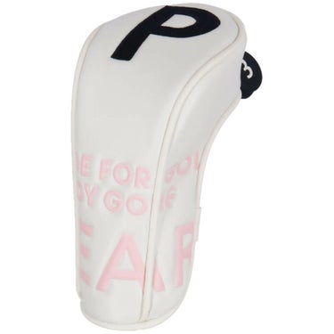 パーリーゲイツ PEARLY GATES　LIMITED02 合皮 ユーティリティ用 ヘッドカバー 053-5984202 031 ホワイト×ベビーピンク　2025年モデル 詳細2