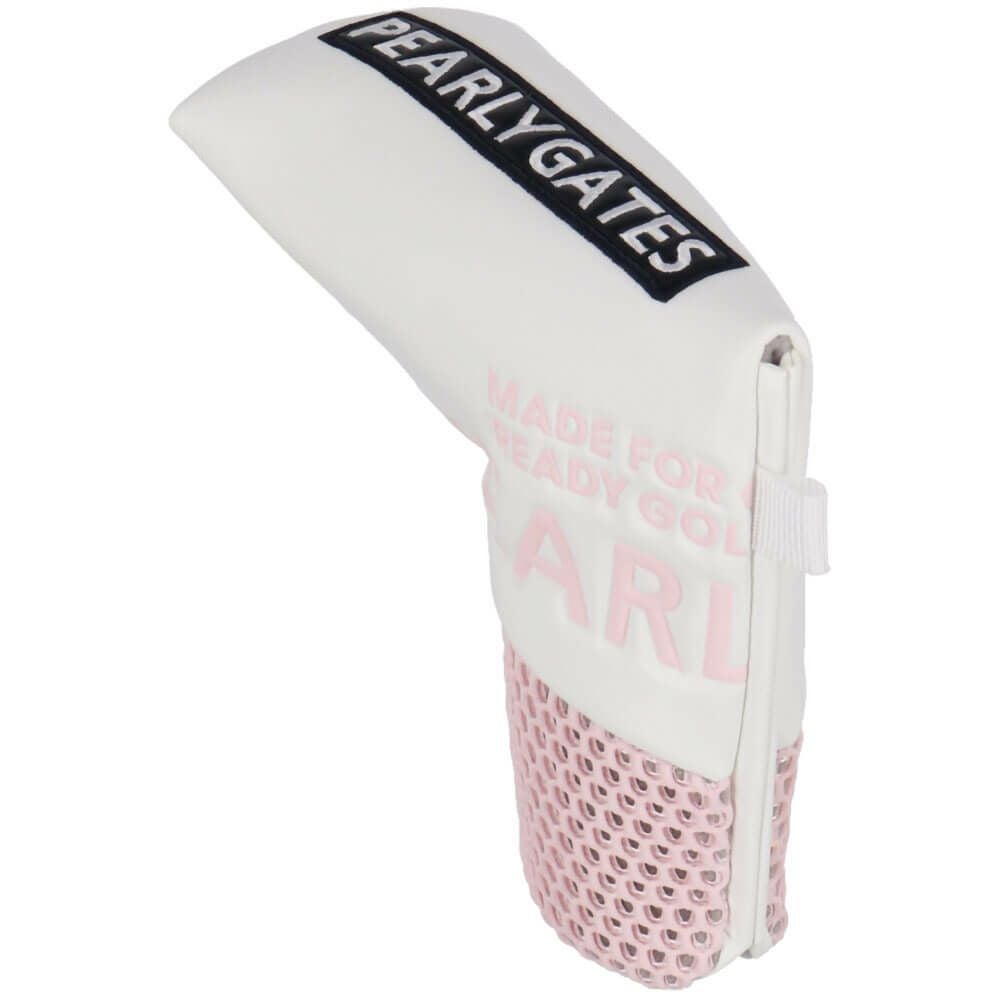パーリーゲイツ PEARLY GATES　LIMITED02 合皮 PIN型用 パターカバー 053-5984203 031 ホワイト×ベビーピンク　2025年モデル 詳細2