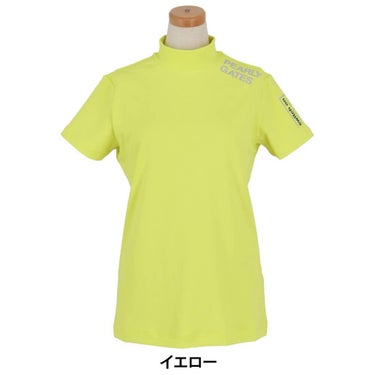 パーリーゲイツ PEARLY GATES　レディース ロゴプリント ストレッチ 半袖 ハイネック シャツ 055-5167302　2025年モデル 詳細6