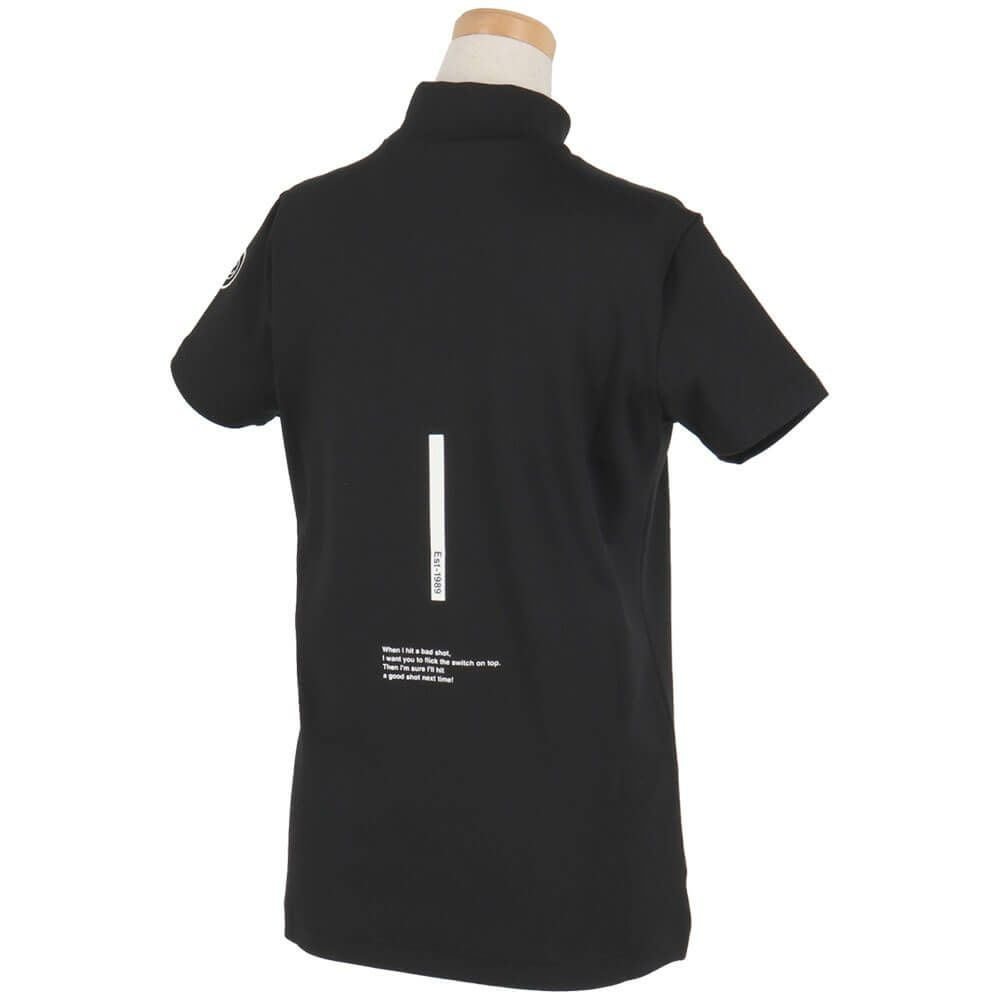 パーリーゲイツ PEARLY GATES　レディース ロゴプリント ストレッチ 半袖 ハイネック シャツ 055-5167302　2025年モデル 詳細13