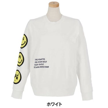 パーリーゲイツ PEARLY GATES　レディース 天竺 長袖 クルーネック セーター 055-5170304　2025年モデル 詳細2