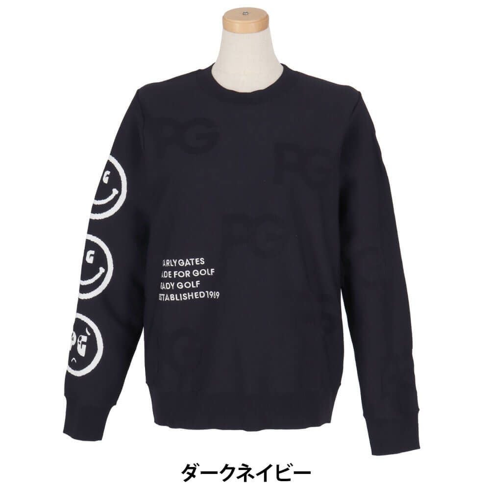 パーリーゲイツ PEARLY GATES　レディース 天竺 長袖 クルーネック セーター 055-5170304　2025年モデル 詳細6