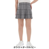 パーリーゲイツ PEARLY GATES　レディース チェック柄 ロゴジャガード 裾プリーツ スカート 055-5134204　2025年モデル