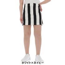 パーリーゲイツ PEARLY GATES　レディース 鹿の子 ストライプ スカート 055-5134314　2025年モデル