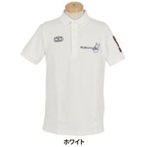 パーリーゲイツ PEARLY GATES メンズ 鹿の子 ロゴデザイン 半袖 ポロシャツ 053-5160201 2025年モデル