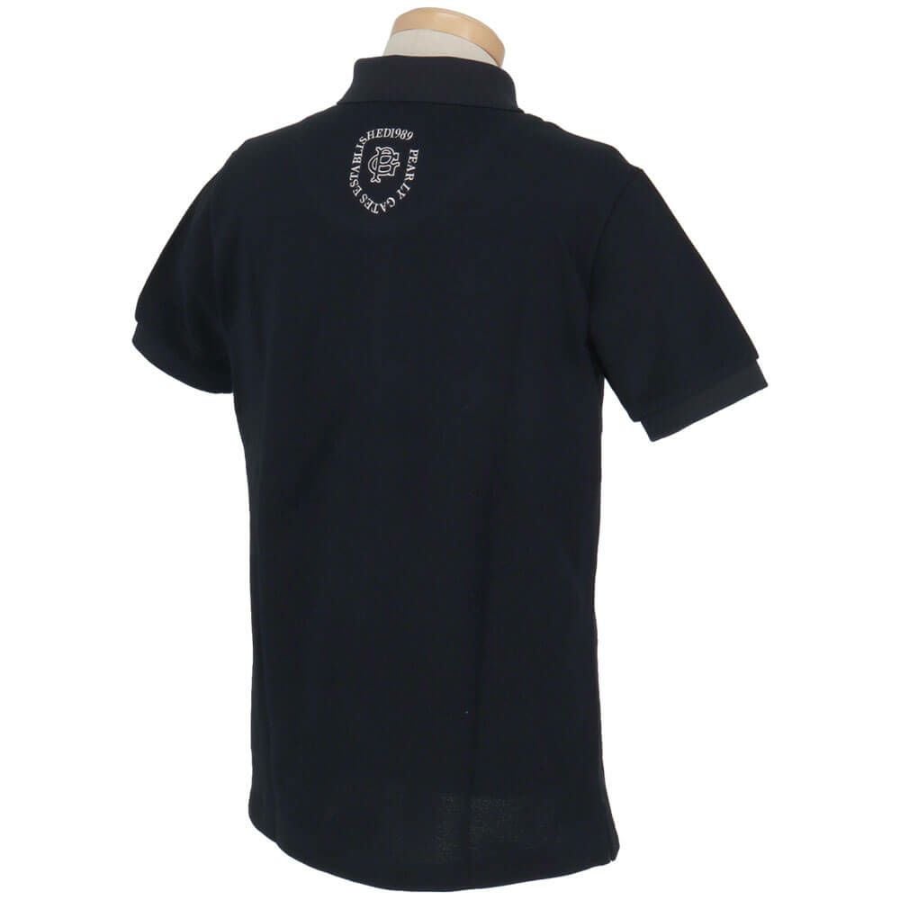 パーリーゲイツ PEARLY GATES　メンズ 鹿の子 ロゴデザイン 半袖 ポロシャツ 053-5160201　2025年モデル 詳細9