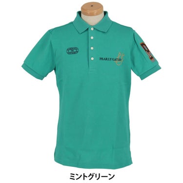 パーリーゲイツ PEARLY GATES　メンズ 鹿の子 ロゴデザイン 半袖 ポロシャツ 053-5160201　2025年モデル 詳細11