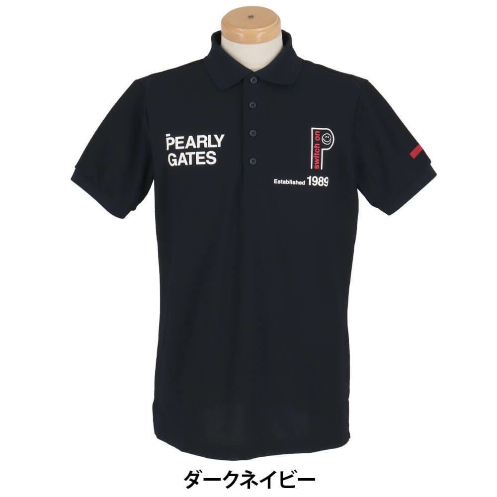 パーリーゲイツ PEARLY GATES メンズ バックプリント ストレッチ 半袖