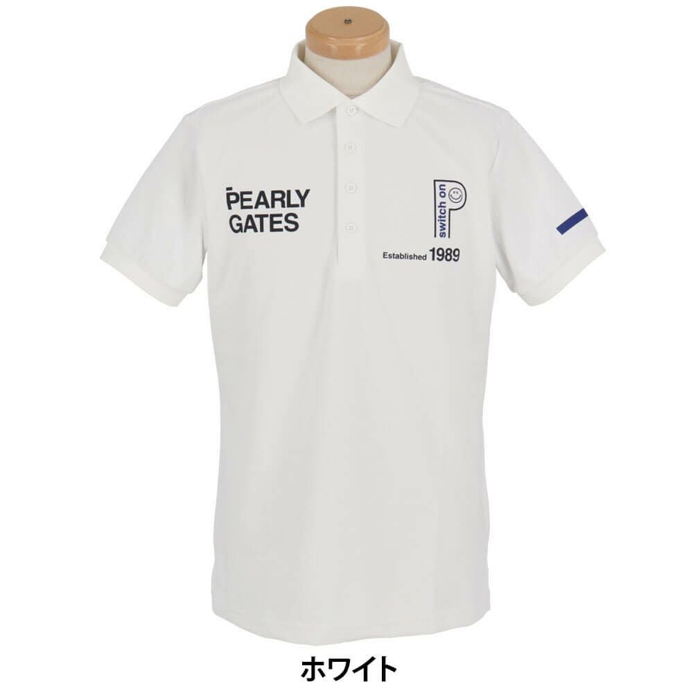 パーリーゲイツ PEARLY GATES メンズ バックプリント ストレッチ 半袖