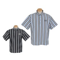 パーリーゲイツ PEARLY GATES　メンズ ストライプ柄 ストレッチ 半袖 ポロシャツ 053-5160307　2025年モデル