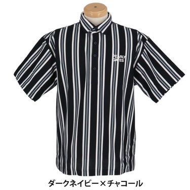 パーリーゲイツ PEARLY GATES　メンズ ストライプ柄 ストレッチ 半袖 ポロシャツ 053-5160307　2025年モデル 詳細2