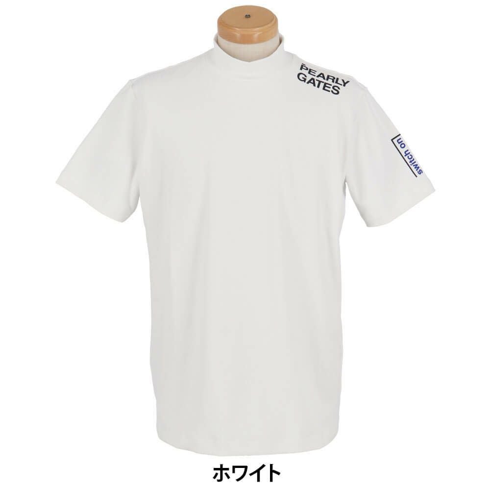 パーリーゲイツ PEARLY GATES メンズ ロゴプリント 半袖 ハイネック