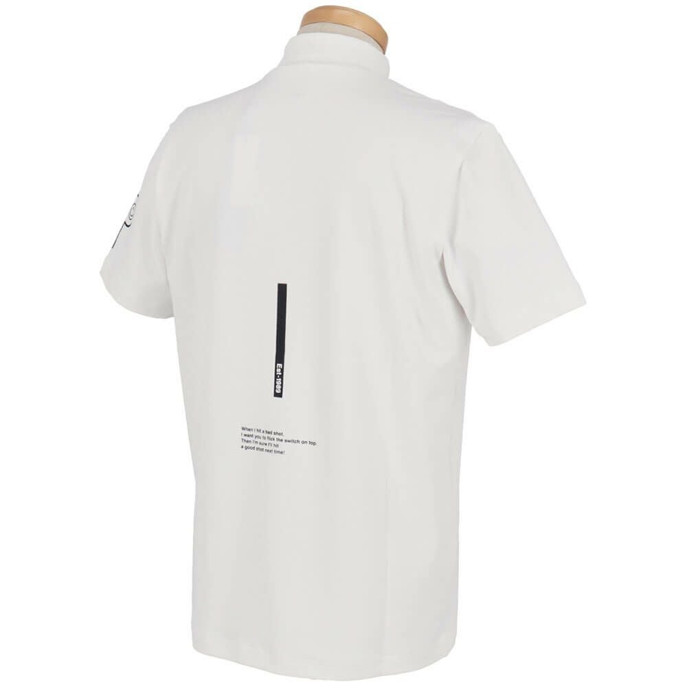 パーリーゲイツ PEARLY GATES　メンズ ロゴプリント 半袖 ハイネック シャツ 053-5167301　2025年モデル 詳細3